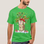 Camiseta Hedgehog Xmas Lighting Tree Santa Hedgehog Christm<br><div class="desc">Hedgehog Xmas Lighting Tree Santa Hedgehog Christmas Tree .</div>