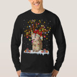 Camiseta Hedgehog Xmas Lighting Tree Santa Hedgehog Christm<br><div class="desc">Hedgehog Xmas Iluminar Árbol Santa Hedgehog Árbol de Navidad</div>