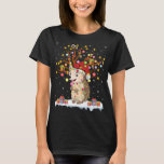 Camiseta Hedgehog Xmas Lighting Tree Santa Hedgehog Christm<br><div class="desc">Hedgehog Xmas Iluminar Árbol Santa Hedgehog Árbol de Navidad</div>