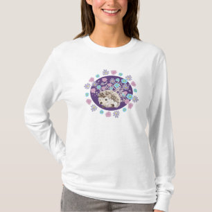 Camiseta Hedgehog y flores