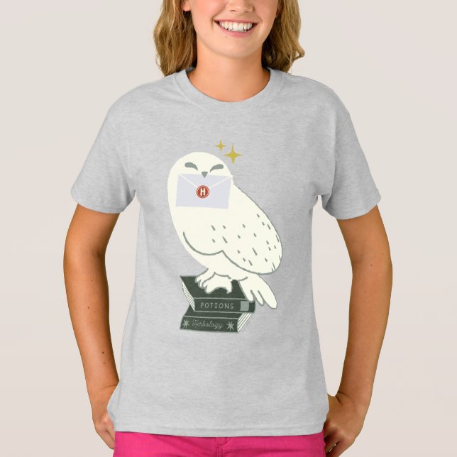 Camiseta Hedwig con carta Dibujo caprichoso (Anverso)