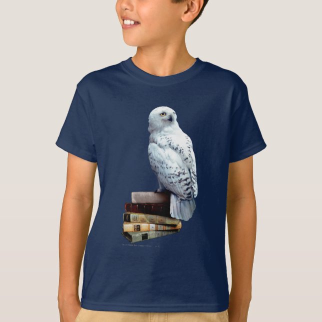 Camiseta Hedwig en libros (Anverso)