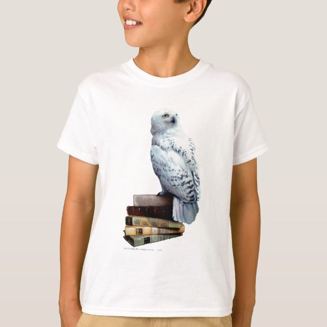 Camiseta Hedwig en libros (Anverso)