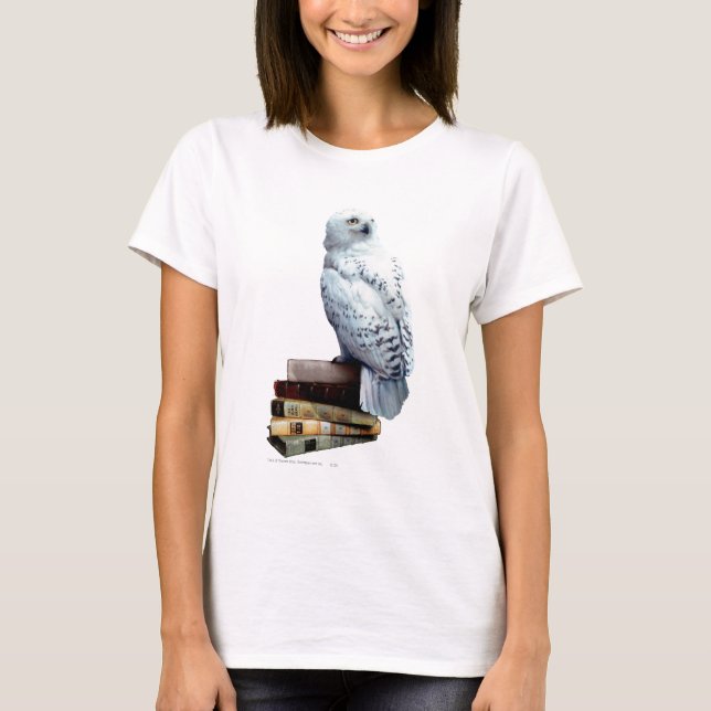 Camiseta Hedwig en libros (Anverso)