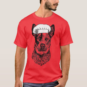 Camiseta Heeler Australian Cattle Dog Cook Chef Funny Cooki