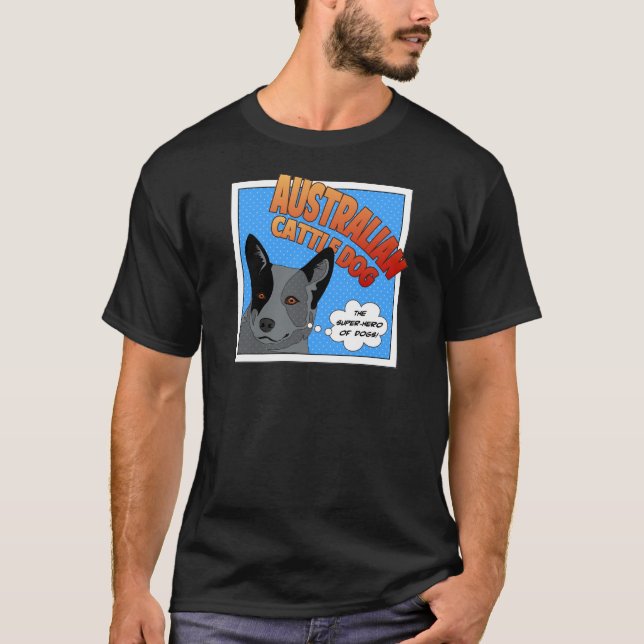 Camiseta Heeler azul (Anverso)