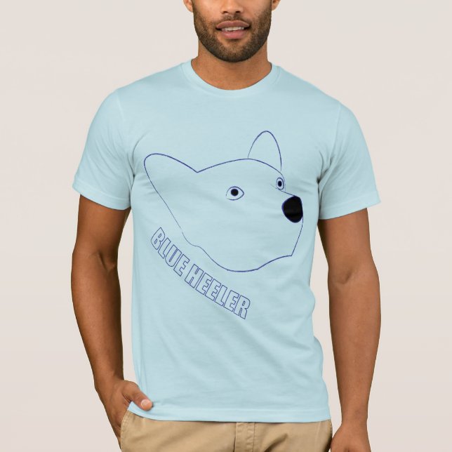 Camiseta Heeler azul (Anverso)