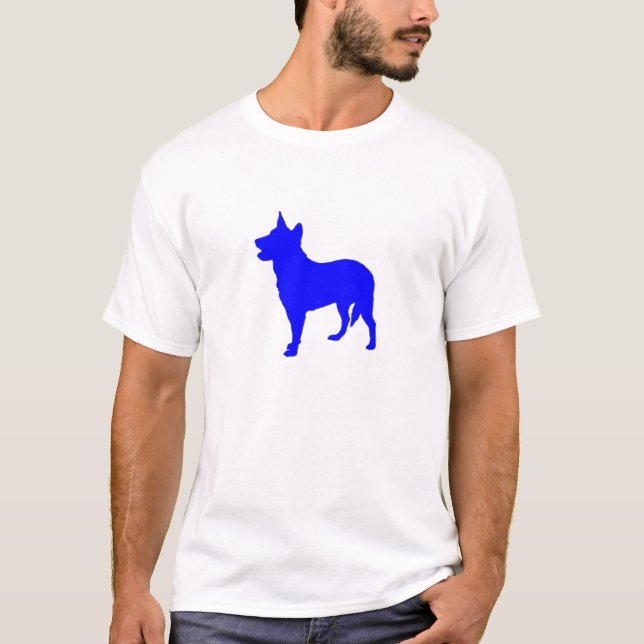 Camiseta Heeler azul australiano (Anverso)