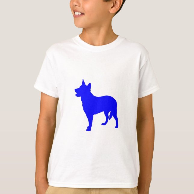 Camiseta Heeler azul australiano (Anverso)
