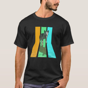 Camiseta Heeler azul estilo vintage de los años 80