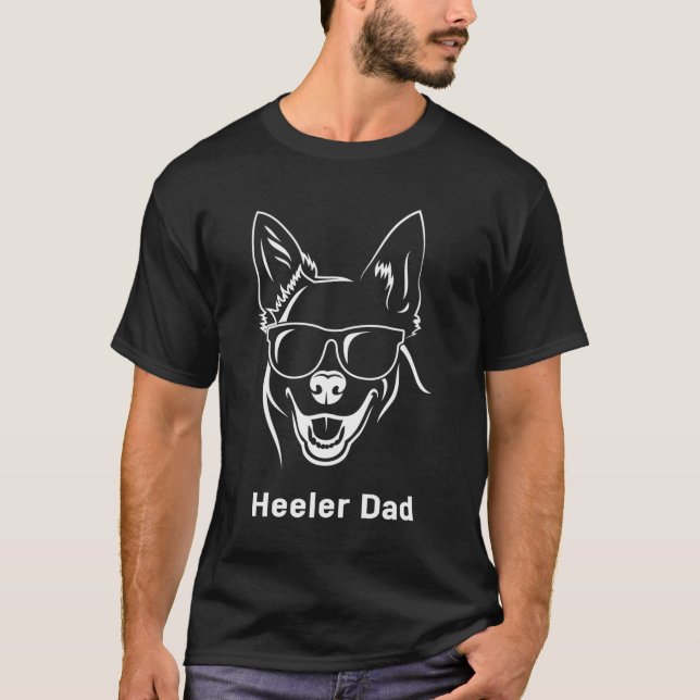 Camiseta Heeler Dad Australian Cattle Dog (Anverso)