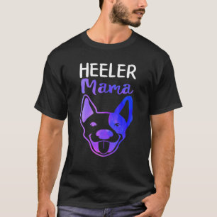 Camiseta Heeler Mama Australian Cattle Dog Mom Blue Heeler