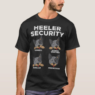 Camiseta Heeler Security Funny Blue Red Australian Cattle D