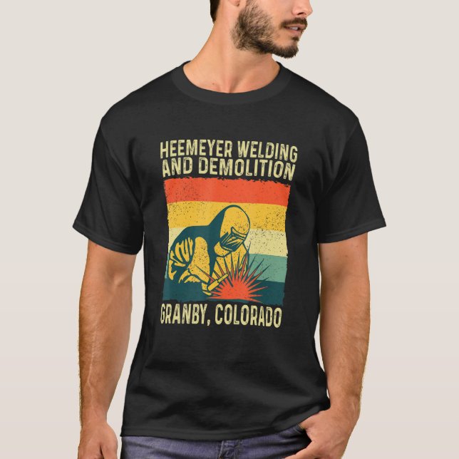 Camiseta Heemeyer Soldado Y Demolición Abuelo por Colorado  (Anverso)