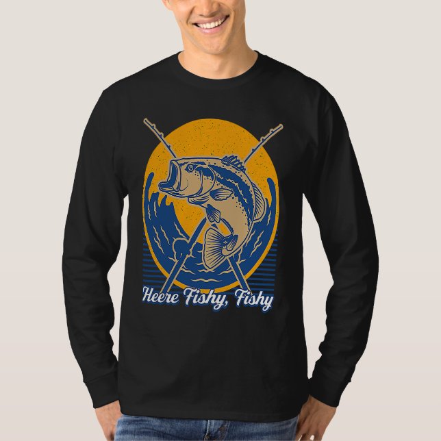 Camiseta Heere Fishy Fishy Ocean Fishing Sea Fisherman Happ (Anverso)