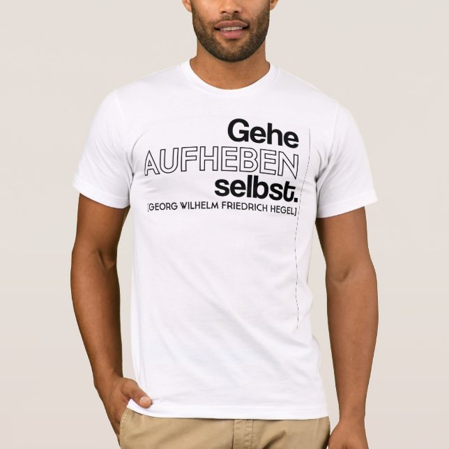 Camiseta Hegel Aufheben T (Anverso)
