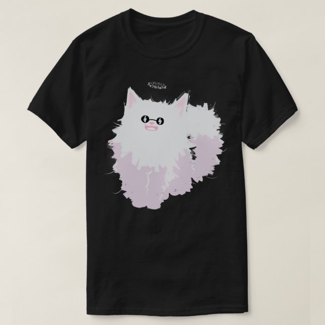 Camiseta Hehe Gojo Cat (Diseño del anverso)