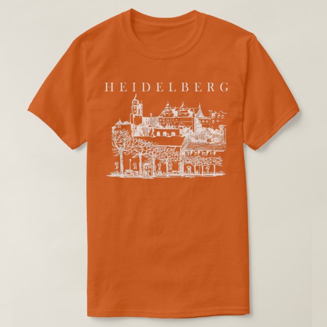 Camiseta Heidelberg Alemania Viaje Heidelberg Viaje Ger (Diseño del anverso)