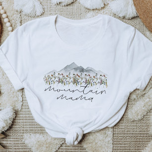 Camiseta HEIDI Bohemian Colorful Wildflower Mountain Mama
