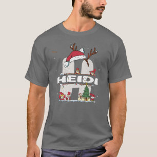 Camiseta Heidi Christmasw Heidi Nombre para divertidas navi