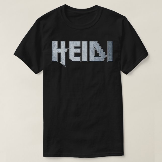 Camiseta Heidi metalizado fuerte (Diseño del anverso)