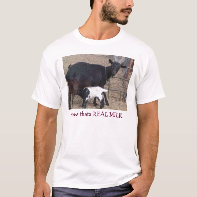 Camiseta Heidi y Sue rizada, ahora que es la LECHE REAL (Anverso)