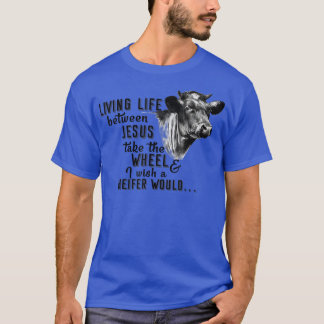 Camiseta Heifer Living Entre Jesus Farmer Tee