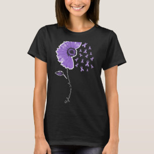 Camiseta Heimerheimer Warrior Purple Sunflower Cute Ribbon