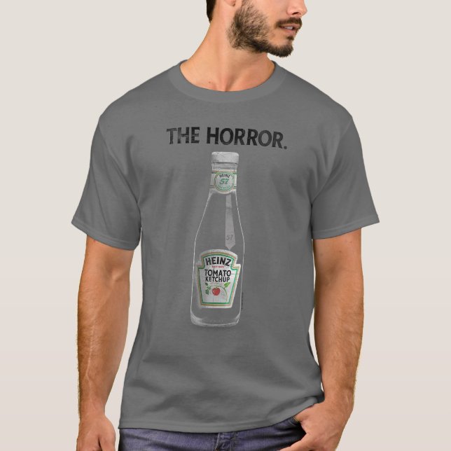 Camiseta Heinzomato Ketchuphe Horror Empty Bottle Distresse (Anverso)