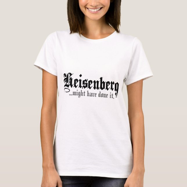 Camiseta Heisenberg. (Anverso)