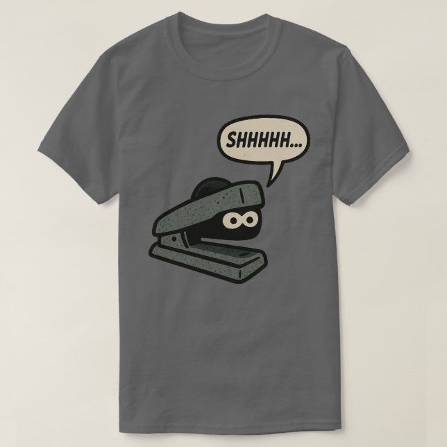 Camiseta Heist 9-a-5 | "FUNCIONAMIENTO: STAPLER" (Diseño del anverso)