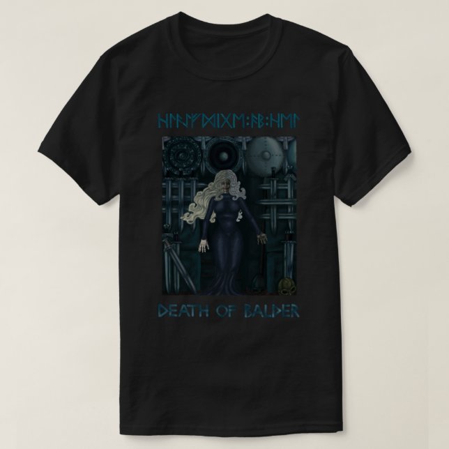 Camiseta Hel The Goddess of Hellheim. The Death of Balder. (Diseño del anverso)