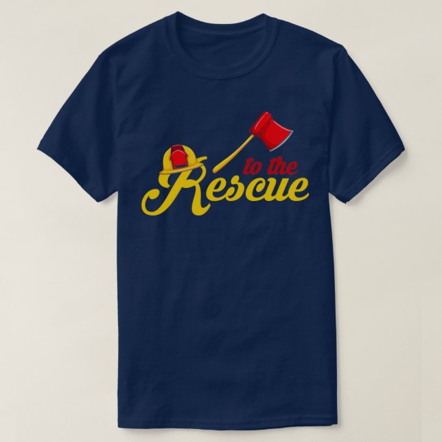 Camiseta Helada de rescate de casco de emergencia de emerge (Diseño del anverso)