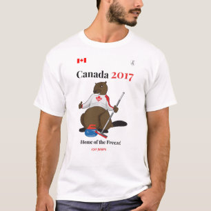 Camiseta Helada que se encrespa de Canadá 150 en 2017