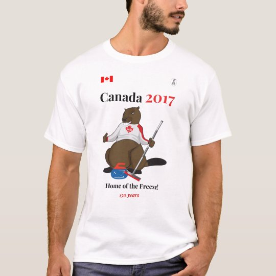 Camiseta Helada que se encrespa de Canadá 150 en 2017