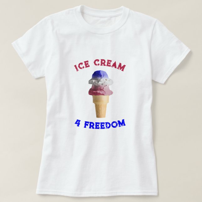 Camiseta Helado 4 Libertad (Diseño del anverso)