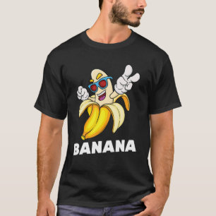 Camiseta Helado - Banana - Vegetariano - Cuta - Gimnasta -