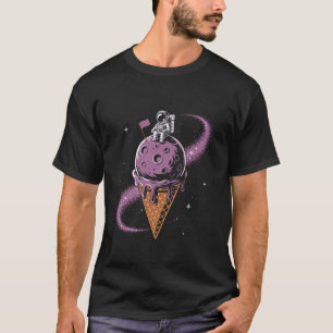 Camiseta Helado Barquillo Galaxia Alunizaje Astronauta Boni