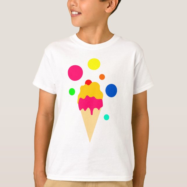 Camiseta helado colorido (Anverso)