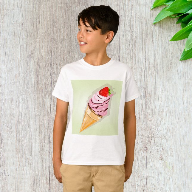 Camiseta Helado Con Fresa (Subido por el creador)