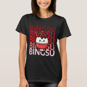 Camiseta Helado coreano Cute Bingsu Verano Comida coreana
