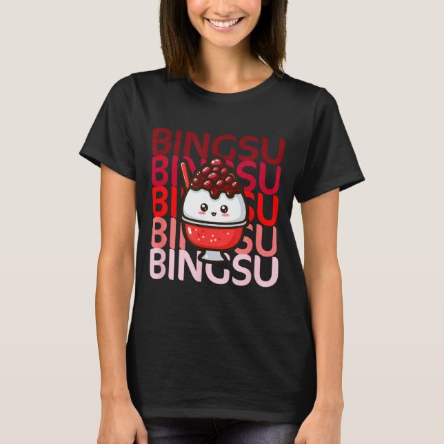 Camiseta Helado coreano Cute Bingsu Verano Comida coreana (Anverso)