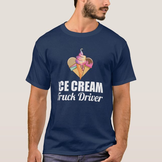 Camiseta Helado Cream Taxista Cone Dessere Popsicle Food (Anverso)