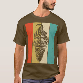 Camiseta Helado Crema Cono Retro Vintage Ice Cream Lover Su