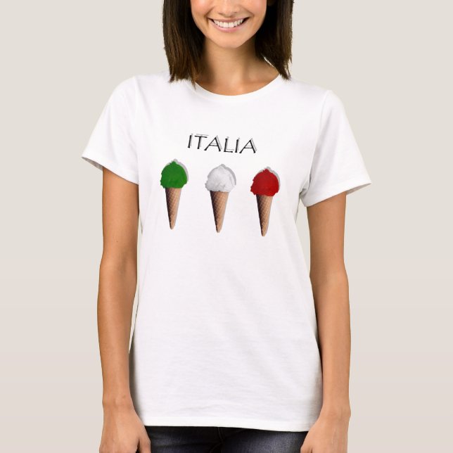 Camiseta Helado - cultura de Gelati Italia del italiano (Anverso)