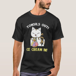 Camiseta Helado de amígdalas fuera en cirugía de amígdalas