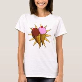 Camiseta Helado de aspecto retro