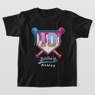 Camiseta Helado de béisbol cumpleaños 10 regalo 10 años 