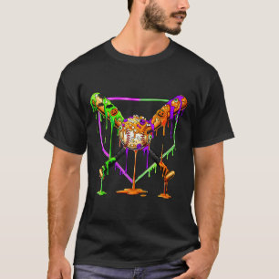 Camiseta Helado de béisbol espeluznante que gotea en el hom