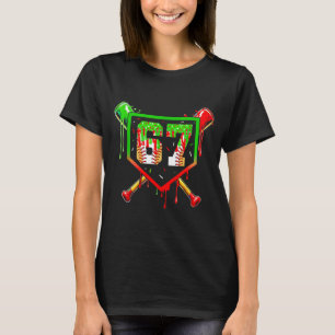 Camiseta Helado De Béisbol Goteo Número 67 Jugador 6 7 Chri